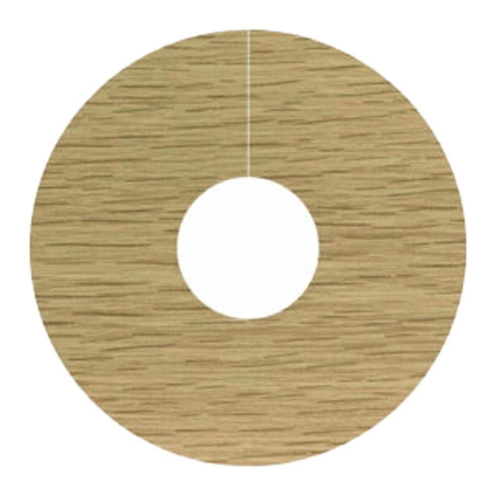 SPC Radiator Pipe Collar Light Oak (Pack of 4)