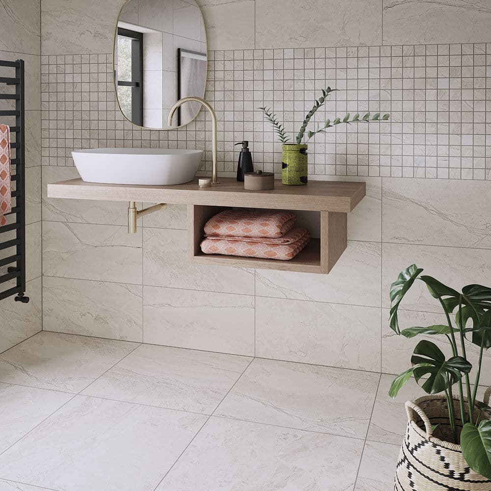 Earthsong White Porcelain Mosaic