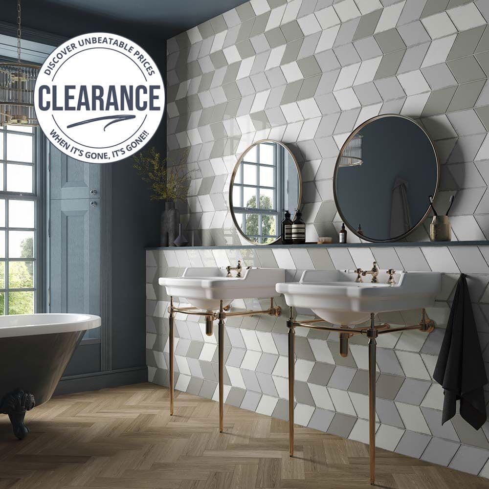 Vintage Rhomboid White Gloss