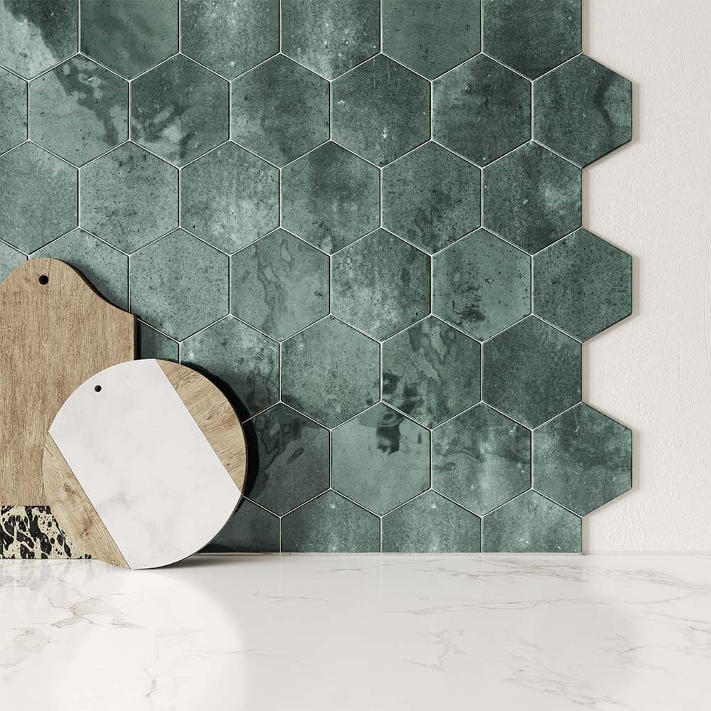 Hope Green Hexagon Gloss