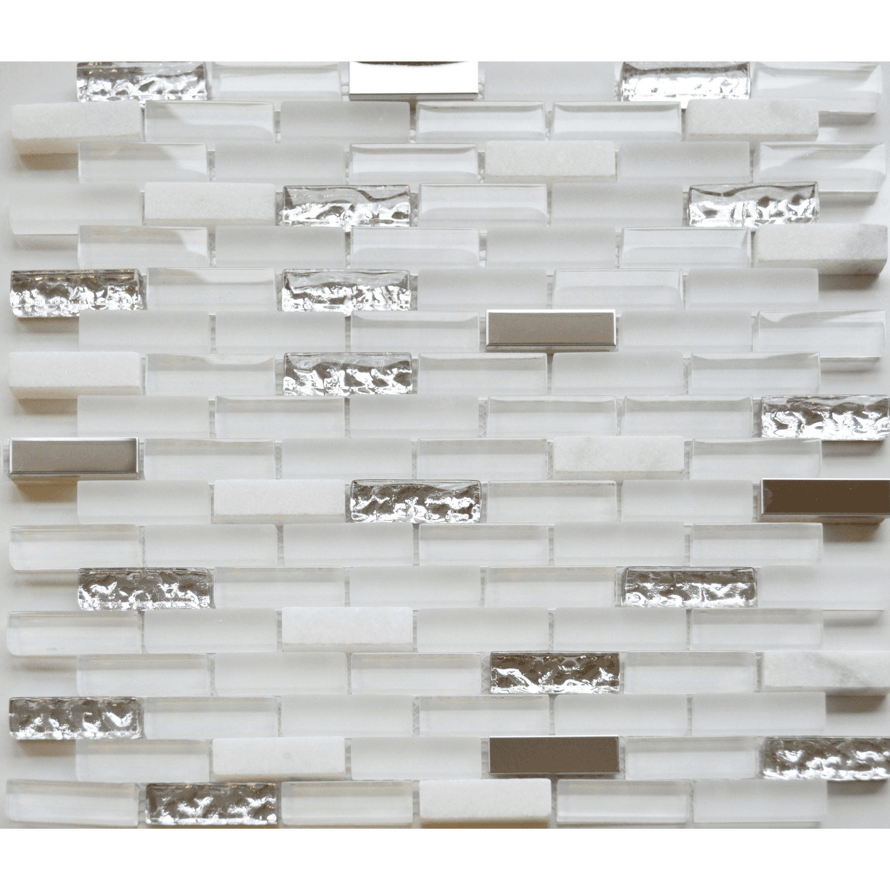 Ice White Mosaic Brick