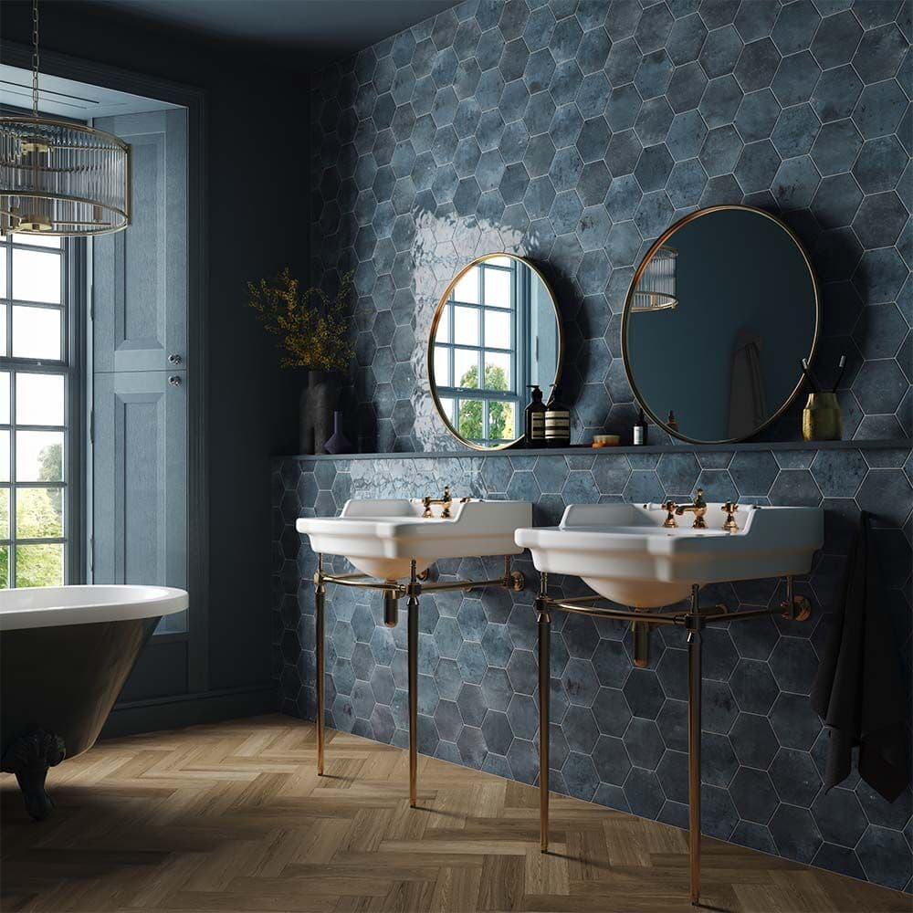 Hope Blue Hexagon Gloss