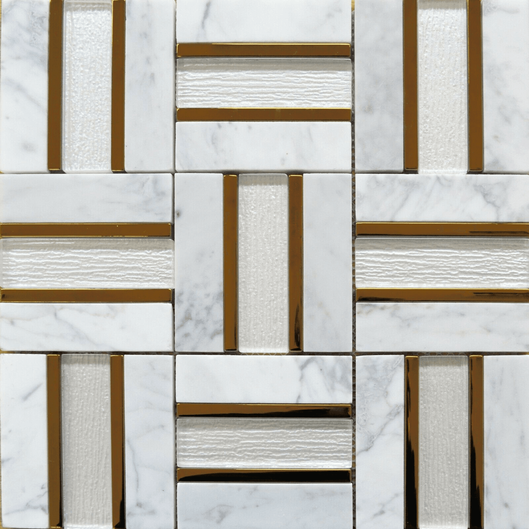 Marble Mosaic Gold Strips