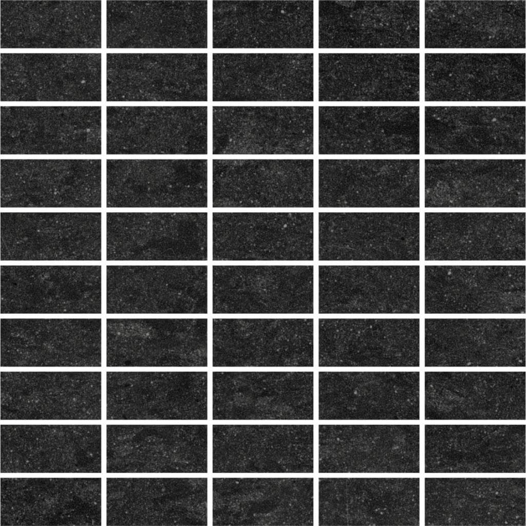 Lounge Black Unpolished 3x6 Mosaic