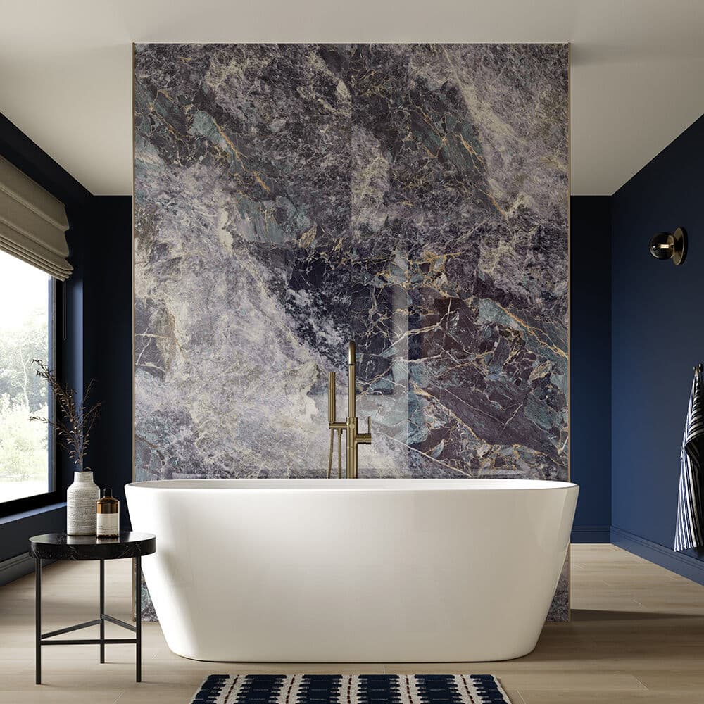 Aqua Wall Blue Moon Gloss SPC Wall Panel
