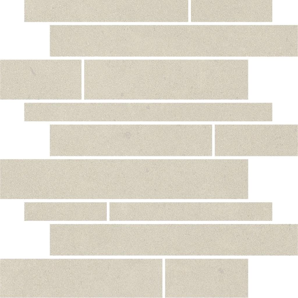 Surface Off White Lappato Brick Mosaic